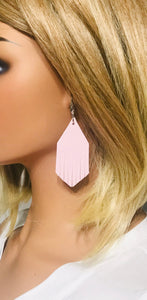 Baby Pink Genuine Leather Earrings - E19-1879