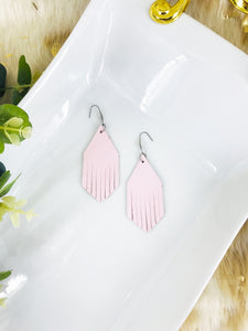 Baby Pink Genuine Leather Earrings - E19-1879