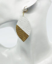 Load image into Gallery viewer, White Genuine Leather Earrings- E19-148