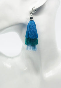 Blue Ombre Tassel Earrings - E19-155