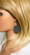 Load image into Gallery viewer, Genuine Snake Leather Hoop Earrings - E19-1901