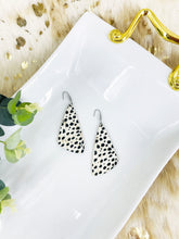 Load image into Gallery viewer, Mini Black Cheetah Genuine Cork Leather Earrings - E19-1910