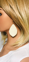 Load image into Gallery viewer, Ivory Genuine Leather Earrings - E19-1913