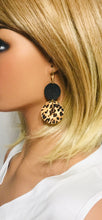 Load image into Gallery viewer, Banana Leopard Leather Earrings - E19-1915