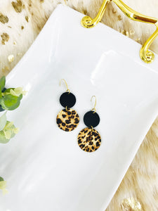 Banana Leopard Leather Earrings - E19-1915