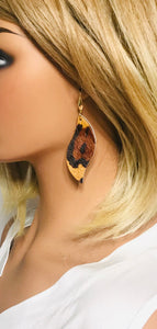 Hair On Leopard Leather Earrings - E19-1920