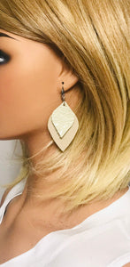 Platinum Leather and Suede Leather Earrings - E19-1934