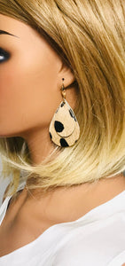 Hair On Cheetah Leather Earrings - E19-1966