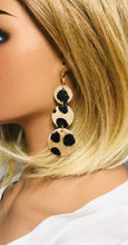 Load image into Gallery viewer, Hair On Cheetah Leather Earrings - E19-1968