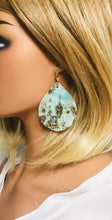 Load image into Gallery viewer, Driftwood Embossed Leather Earrings - E19-1988