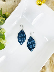 Blue Genuine Leather Earrings - E19-1993