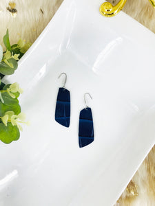 Blue Genuine Leather Earrings - E19-1995