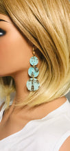 Load image into Gallery viewer, Driftwood Embossed Leather Earrings - E19-1996