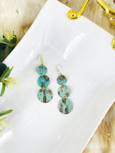 Load image into Gallery viewer, Driftwood Embossed Leather Earrings - E19-1996