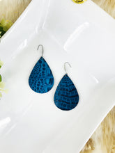 Load image into Gallery viewer, Blue Genuine Leather Earrings - E19-2007