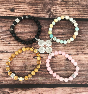 Natural Gemstone Stretchy Bracelets