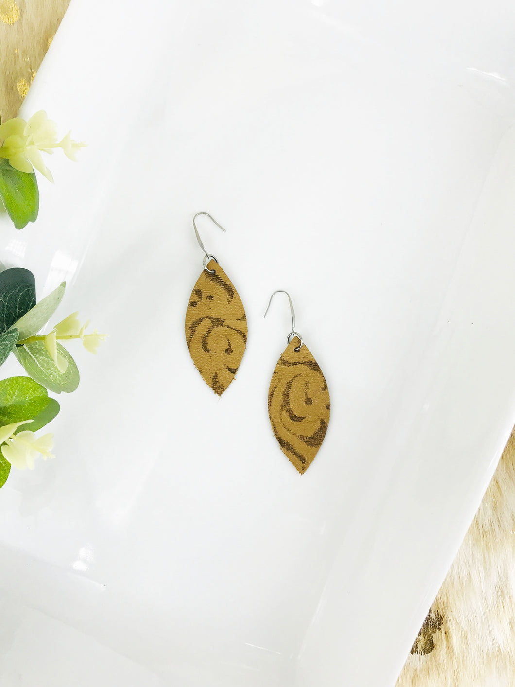 Genuine Leather Earrings - E19-202