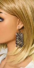 Load image into Gallery viewer, Genuine Snake Skin Leather Earrings - E19-2148