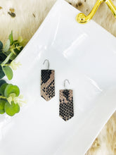 Load image into Gallery viewer, Genuine Snake Skin Leather Earrings - E19-2148