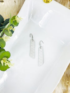 Gray Snake Leather Earrings - E19-2166