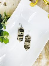 Load image into Gallery viewer, Genuine Snake Skin Leather Earrings - E19-2167