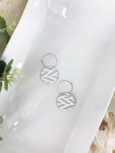 Load image into Gallery viewer, Genuine Leather Hoop Earrings - E19-217
