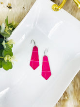 Load image into Gallery viewer, Hot Pink Genuine Leather Earrings - E19-2242