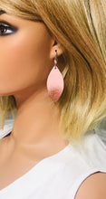 Load image into Gallery viewer, Pink Genuine Leather Painted Earrings - E19-224