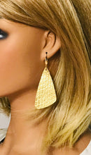 Load image into Gallery viewer, Gold Anaconda Leather Earrings - E19-2260