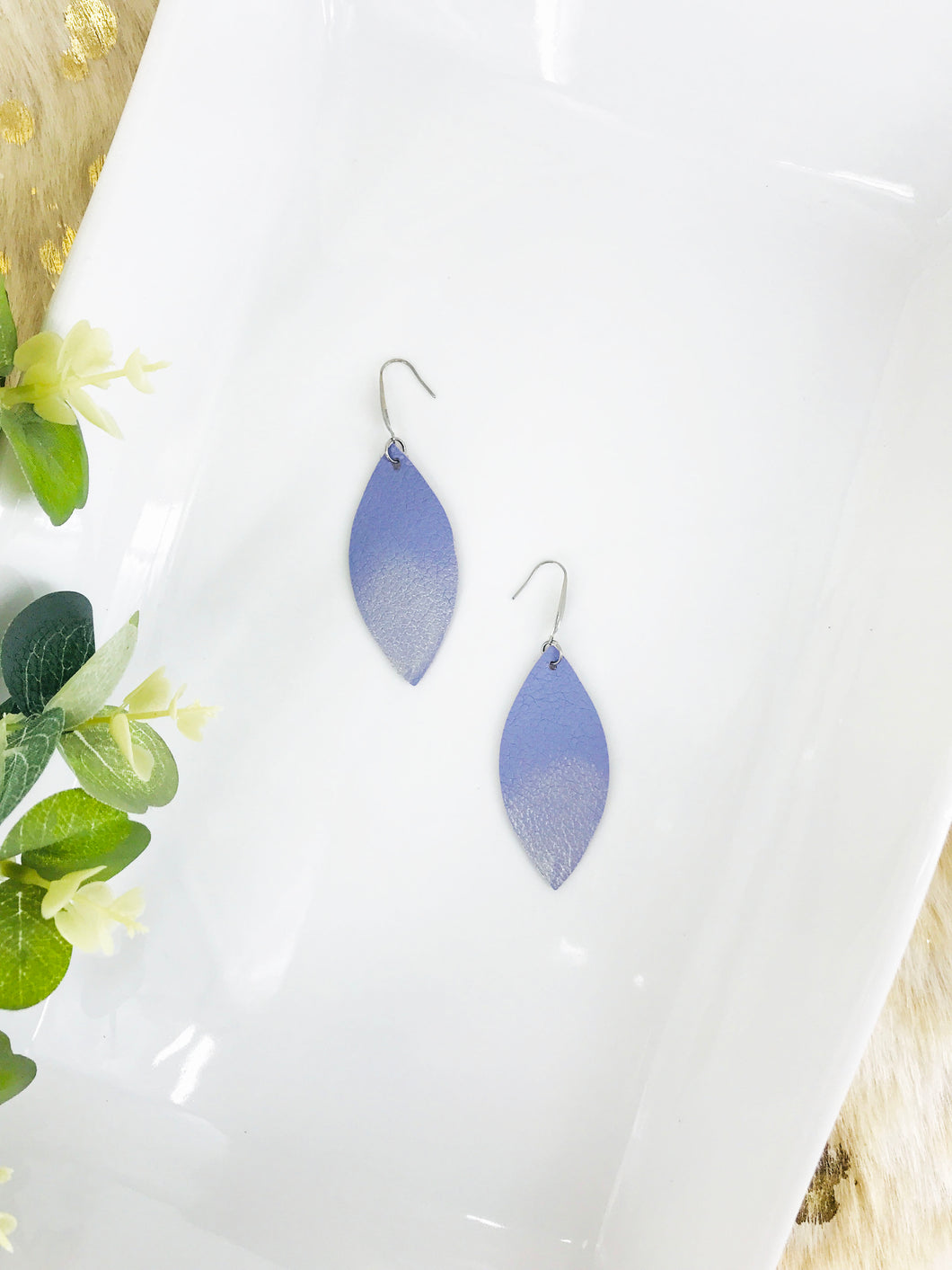 Genuine Leather Earrings - E19-226