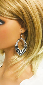 Glitter Leopard Leather Earrings - E19-2321