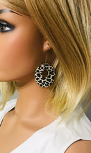 Load image into Gallery viewer, Genuine Cheetah Leather Earrings - E19-235