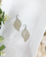 Load image into Gallery viewer, Platinum Leather Earrings - E19-2394