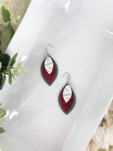 Load image into Gallery viewer, Leather Leaf Layered Earrings - E19-239