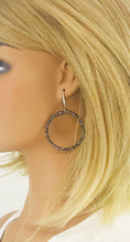 Load image into Gallery viewer, Glass Bead Hoop Earrings - E19-2408