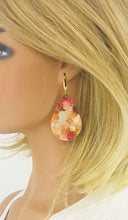 Load image into Gallery viewer, Fine Glitter on Leather Earrings - E19-2455