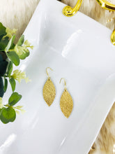 Load image into Gallery viewer, Gold Genuine Leather Earrings - E19-2457