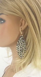 Leopard Leather Fringe Earrings - E19-2485