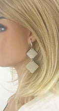 Load image into Gallery viewer, Champagne Leather Earrings - E19-2588