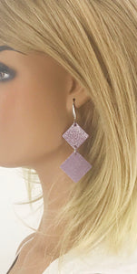 Lilac Genuine Leather Earrings - E19-2605