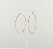 Load image into Gallery viewer, Golden Oval Stainless Steel Hoop Earrings - E19-2638