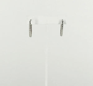 Oval Stainless Steel Hoop Earrings - E19-2639