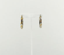 Load image into Gallery viewer, Textured Multi-Color Stainless Steel Hoop Earrings - E19-2640
