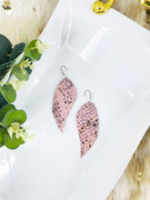 Load image into Gallery viewer, Fringe Snake Skin Leather Earrings - E19-2662