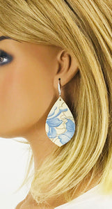 Floral Pattern Leather Earrings - E19-2669