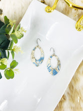 Load image into Gallery viewer, Floral Pattern Leather Earrings - E19-2672