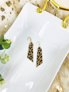 Natural Leopard Lambskin Leather Earrings - E19-2681