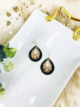 Load image into Gallery viewer, Hair On Camo Leather and Pendant Earrings - E19-2700