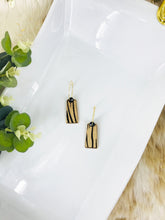 Load image into Gallery viewer, Hair On Zebra Pendant Hoop Earrings - E19-2712
