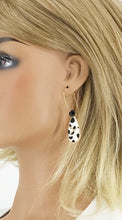 Load image into Gallery viewer, Hair On Spotted Leopard Pendant Hoop Earrings - E19-2713